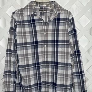 Plaid Express Long-Sleeve Button Up Shirt